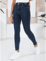 Dámske skinny džínsy tmavomodré FashionStreet UY2772 Dámske skinny džínsy tmavomodré FashionStreet UY2772