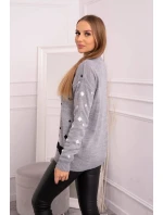 Sveter s Otcom Vianoc šedý Sveter s Otcom Vianoc šedý