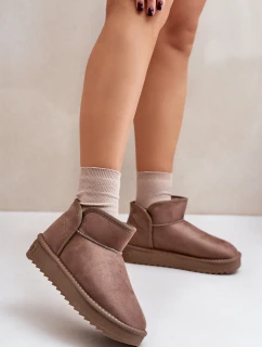 Śniegowce Na Platformie Damskie D.Franklin DFSH370010 Taupe