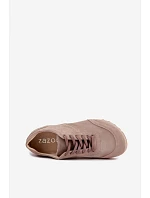 Dámske béžové barefoot topánky z prírodného semišu Zazoo N1422 Dámske béžové barefoot topánky z prírodného semišu Zazoo N1422