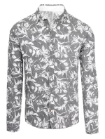 Pánska sivá košeľa FashionStreet DX2262 Pánska sivá košeľa FashionStreet DX2262