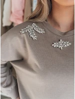 Dámska blúzka s dlhým rukávom Buttercotch CRYSTALIA mocha FashionStreet RY2770 Dámska blúzka s dlhým rukávom Buttercotch CRYSTALIA mocha FashionStreet RY2770