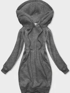 Tmavosivá dlhá tepláková mikina (YS10005-5)