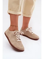 Dámske semišové kožené tenisky Barefoot Zazoo N1243 Beige Dámske semišové kožené tenisky Barefoot Zazoo N1243 Beige