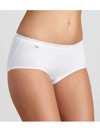 Sloggi Basic+ Midi nohavičky 2P White 0003 - Triumph