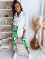 Dámske nohavice FLOWER GARDEN green FashionStreet UY1482 Dámske nohavice FLOWER GARDEN green FashionStreet UY1482