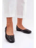 Eleganckie Baleriny Damskie Z Ozdobą Vinceza 62206 Czarne