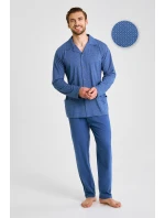 3485 PÁNSKE PYŽAMO S DLHÝM ZIPSOM DEREK 5XL-6XL