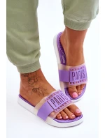 Damskie Sportowe Klapki Fioletowe Sunrise