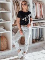 Dámske tričko LUMIFIT s pudlom čierne FashionStreet RY2736