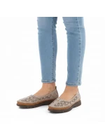 Béžové lodičky na klinoch Sergio Leone PB291