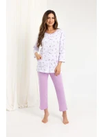 Regina 723 7/8 2XL-3XL Z25/26 dámske pyžamo bez zipsu Regina 723 7/8 2XL-3XL Z25/26 dámske pyžamo bez zipsu