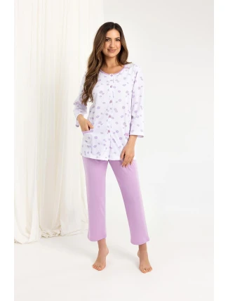 Regina 723 7/8 2XL-3XL Z25/26 dámske pyžamo bez zipsu Regina 723 7/8 2XL-3XL Z25/26 dámske pyžamo bez zipsu
