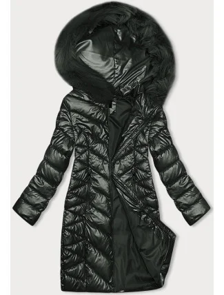 Dámska prešívaná zimná bunda J Style army (16M9100-136)