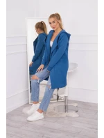 Zateplená džínsová bunda s kapucňou