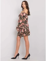 Šaty DHJ SK 15015 2.73P čierna a ružová