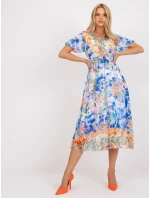 Šaty DHJ SK 15967 1.01P biela a modrá