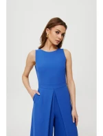 K184 Kombinéza so širokými nohavicami - modrá