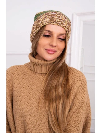 Pola fleecová čiapka K267 green+yellow neon