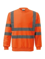 HV Essential unisex fluorescenčná oranžová mikina