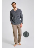 3481 PÁNSKE DLHÉ PYŽAMO LUCA M-2XL