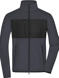 Daiber JN 1312 Pánska fleecová bunda 02.1312 carbon/black