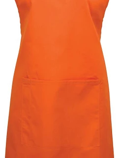 Premier PR 154 Zásterka s náprsenkou a vreckom na bruchu „Colours“ 39.0154 oranžová