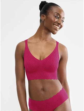 Podprsenka ZERO Feel Bliss Bralette – Berry – SLOGGI Podprsenka ZERO Feel Bliss Bralette – Berry – SLOGGI