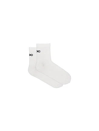 Cyklistické ponožky POC Cadence Road Short Socks, biele