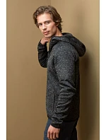 Stedman Lux Knit Fleece Jacket Men Pánska pletená fleecová bunda s kapucňou 05.5460 blue midnight heather