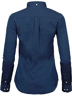 Tee Jays TJ 4003 Džínsová blúzka s keprovým vzorom a dlhými rukávmi 18.4003 indigo blue Tee Jays TJ 4003 Džínsová blúzka s keprovým vzorom a dlhými rukávmi 18.4003 indigo blue