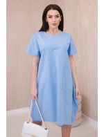 Nové splývavé šaty Punto blue