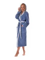 Unisex župan Tampa duo s kapucňou 3959 5456 denim - Vestis