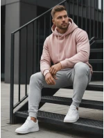 Ružová pánska mikina FashionStreet BX4845