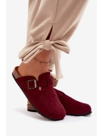 Dámské chodítka s přezkou Bordó Delirisse