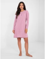 DU KN nočná košeľa FP 105.36 tmavoružová