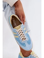 Zazoo N1068 Dámske semišové nízke tenisky Blue