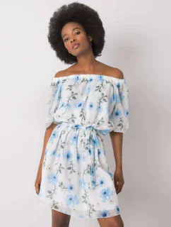 Šaty LK SK 508208.65P biela a modrá