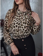 SAVANATOP dámska oversize blúzka s leopardím vzorom FashionStreet RY2711