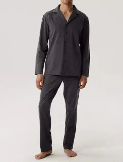 Atlantic BNMP-001 long/r S-2XL pánske pyžamo so zipsom