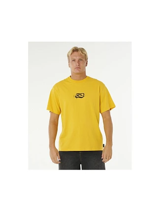 Pánske tričko RIP CURL Medina Inner Vision Spray Tee, žlté Pánske tričko RIP CURL Medina Inner Vision Spray Tee, žlté