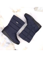 Dámske vysoké snehové topánky W EVE436B navy blue - Novinky