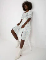 Dámske šaty LK SK 508964 bielej a modrej Dámske šaty LK SK 508964 bielej a modrej