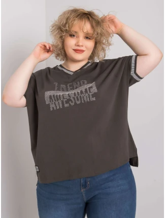 Blúzka RV BZ 6496.32P tmavá khaki