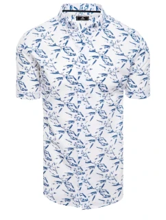 Pánske biele tričko s krátkym rukávom FashionStreet KX1032