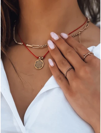 SIESTA červený náhrdelník FashionStreet IY0069 SIESTA červený náhrdelník FashionStreet IY0069