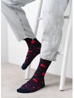 Vzorované pánske ponožky Steven art.136 Srdiečka