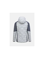 Pánska péřová bunda PEAK PERFORMANCE M Helium Down Hybrid Hood, sivá Pánska péřová bunda PEAK PERFORMANCE M Helium Down Hybrid Hood, sivá