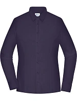 Daiber JN 1371 Popelínová blúzka slim fit s dlhými rukávmi 02.1371 tmavo fialová Daiber JN 1371 Popelínová blúzka slim fit s dlhými rukávmi 02.1371 tmavo fialová