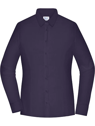 Daiber JN 1371 Popelínová blúzka slim fit s dlhými rukávmi 02.1371 tmavo fialová Daiber JN 1371 Popelínová blúzka slim fit s dlhými rukávmi 02.1371 tmavo fialová